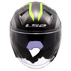 Casco Jet LS2 OF603 INFINITY II CARBON Urus Giallo Hi-Viz Lucido