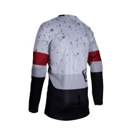 Maillot motocross LEATT Moto 4.5 Enduro Ice gris noir filet élastique