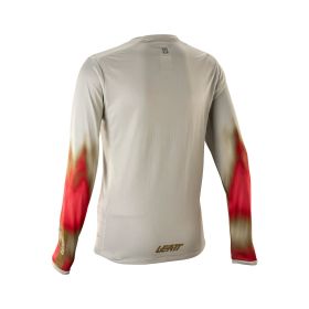 LEATT Gravity 4.0 Damen Technisches MTB Shirt Langarm Enduro Creme Weiß