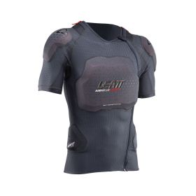 Maglia protettiva moto LEATT 3DF AirFit Lite Evo grigio maniche corte