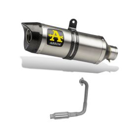 ARROW Street Thunder Aluminium Slip-On Rennsportauspuff Carby Cap Yamaha MT 125 2020-2020