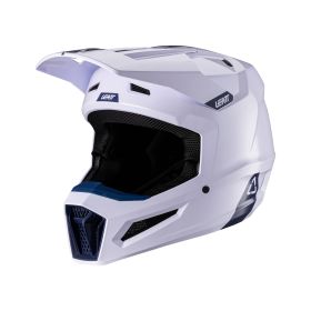 LEATT Moto 2.5 Motocross helmet white blue