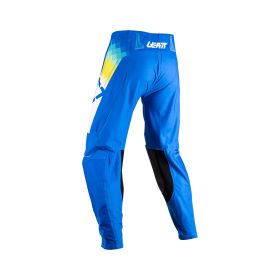 Pantalon moto LEATT Moto 4.5 Pixel bleu noir légers et respirants