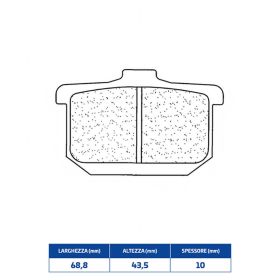 CL BRAKES 2285S4 Bremsbelagsatz gesinterte Verbindung für KAWASAKI