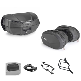 GIVI V49 AIR Top Case Kit ST609+ Rauchschwarz 49/25L für BMW