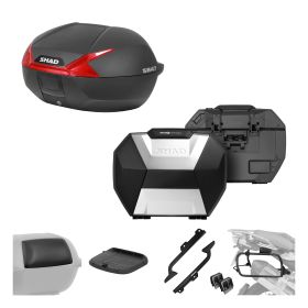 SHAD Complete kit SH47 red and SH38X alu for CFMOTO 800 MT-X