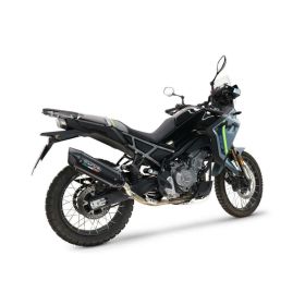 GPR genehmigte Slip-On Auspuffanlage Furore-X Schwarz Titan für Cf Moto 450 MT Euro5 Plus