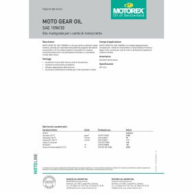 Olio cambio MOTOREX 10W/30 4L