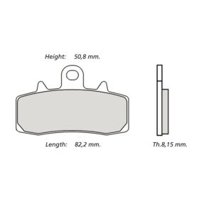BREMBO Z04 M568Z04 gesinterte Bremsbeläge für die Rennstrecke