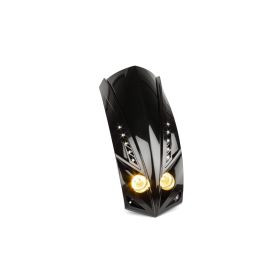 Str8 Black Double Headlight Frame for Peugeot Ludix