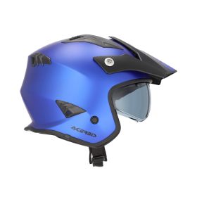 Jet Helm ACERBIS Jet Aria Metallic Mattblau