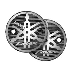 T-MAX CLUTCH COVERS CARBON LOOK WITH SILVER T-MAX 500 LOGO