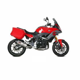 MIVV Oval Slip-on Auspuff Titan genehmigt mit Carbon-Endkappe für BMW F 900 XR