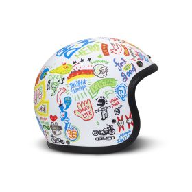 Casco Jet Cafe Racer DMD RETRO Soul Bianco Opaco