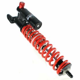 Kit d'amortisseur réglable corps noir ressort rouge longueur 255/335 mm certifié