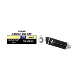 ARROW Urban Slip-On Auspuff Aluminium dunkler Carby Deckel Sammler Vespa Primavera 125 3V