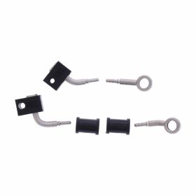 JMP 2 Bremsleitungsset HBF-2029-H Silberstahl für Honda CB 650 FA ABS