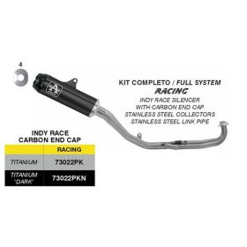 Marmitta completa ARROW Indy Race racing nera titanio per Yamaha TMAX 560