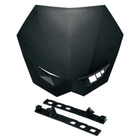 Masque de phare noir T4TUNE Cross avec LED