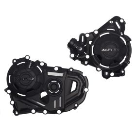 ACERBIS schwarze Kupplungs-/Zündungsabdeckungen und HONDA TRANSALP XL750 Montagesatz