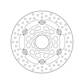 BREMBO schwimmende Bremsscheibe 78B40819 Gold-Serie Edelstahl D.260 Dicke 4mm 5 Löcher