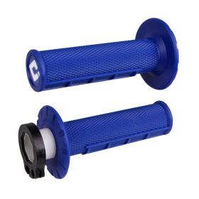Manopole ODI GRIPS MX bloccaggio rapido half waffle blu