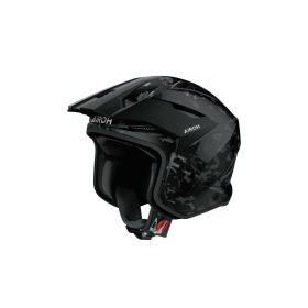 Casco Jet Trial AIROH TRR II Carbon 6K Lucido