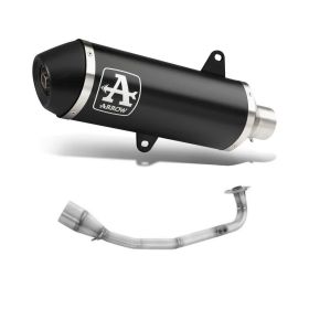 ARROW Urban Slip-On Rennsportauspuff Dunkel Aluminium Carby Kappe Sammler Honda PCX 125