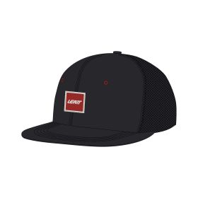 LEATT Trucker Tech Freizeithut Schwarz Rot mit Rückennetz