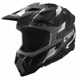 Casco cross LS2 MX703 X-FORCE PHANTOM nero grigio