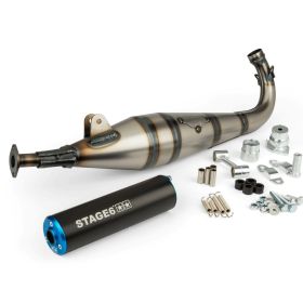 Marmitta completa STAGE 6 STREETRACE terminale blu/nero per Peugeot 103 Sp