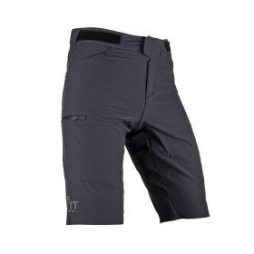 Pantaloncini MTB LEATT corti Trail 3.0 nero elasticizzati 4 direzioni YKK