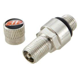 SIP Tubeless Metallventil 30mm Grau mit Logo für Vespa/Lambretta