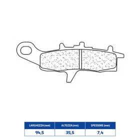 CL BRAKES paire de plaquettes de frein en composé fritté pour KAWASAKI