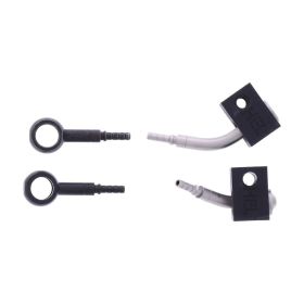 JMP 2 Bremsleitungen Edelstahl HBF-9535-H-MBK Schwarz für Yamaha YZF-R1 1000