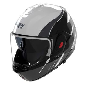 Casque modulable réversible NOLAN N120-1 Fluente 359 blanc noir