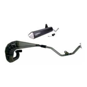 Marmitta completa GIANNELLI cross/enduro nera 2T per Valenti Racing RME 50