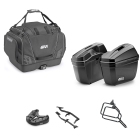 GIVI T525 Kit de Sac E22 Noir 33/22L pour CF MOTO 450MT