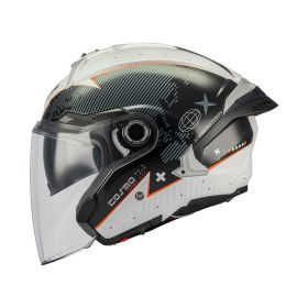 Jet helmet MT HELMETS COSMO SV LAYOUT A1 GLOSS