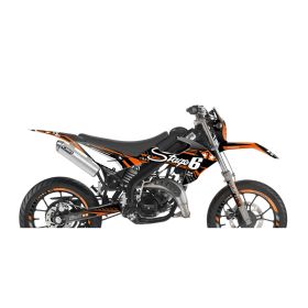 Stage6 orange deco graphics kit for Rieju Mrt after 2022