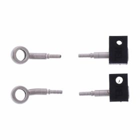 JMP Stahlbremsleitungsset 2 Rohre HBF-9780-H Silber für Yamaha MT-09 850
