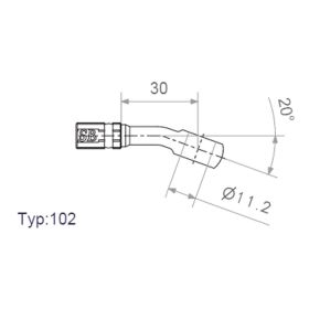Connecteur en or JMT TYP102 11,2 mm 20