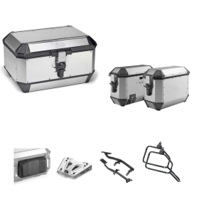 GIVI Trekker Alaska Aluminium Topcase 56/36L Grau für KTM