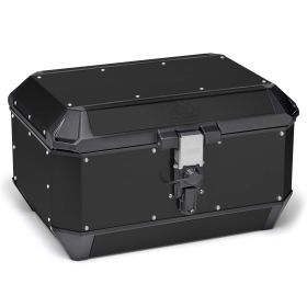GIVI Trekker Alaska Black Aluminum Top Case 56/36L for MOTO GUZZI V85 TT