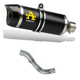 ARROW Thunder Slip-On Auspuff mit dunkler Aluminiumkappe Anschluss für HONDA CRF 250 Rally