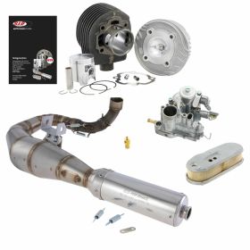 SIP Tuning Kit 125 cc SPORT Grauguss 3 Überströmer Kopf Rennauspuff Vergaser SI 24.24