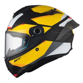 Integralhelm MT Helmets Targo S Kay B3 Schwarz Grau Gelb Matt