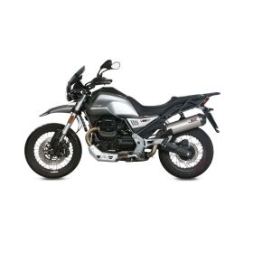 Marmitta Slip-on MIVV Oval omologata titanio fondello carbon per MOTO GUZZI v85 tt