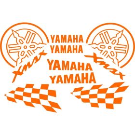 SET 10 ADESIVI ARANCIO CARENA STICKERS