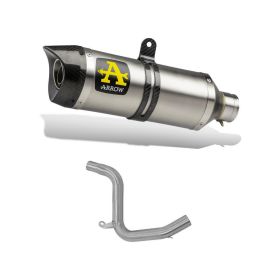 Marmitta Slip-On racing ARROW Street Thunder alluminio e raccordo per KTM duke 200